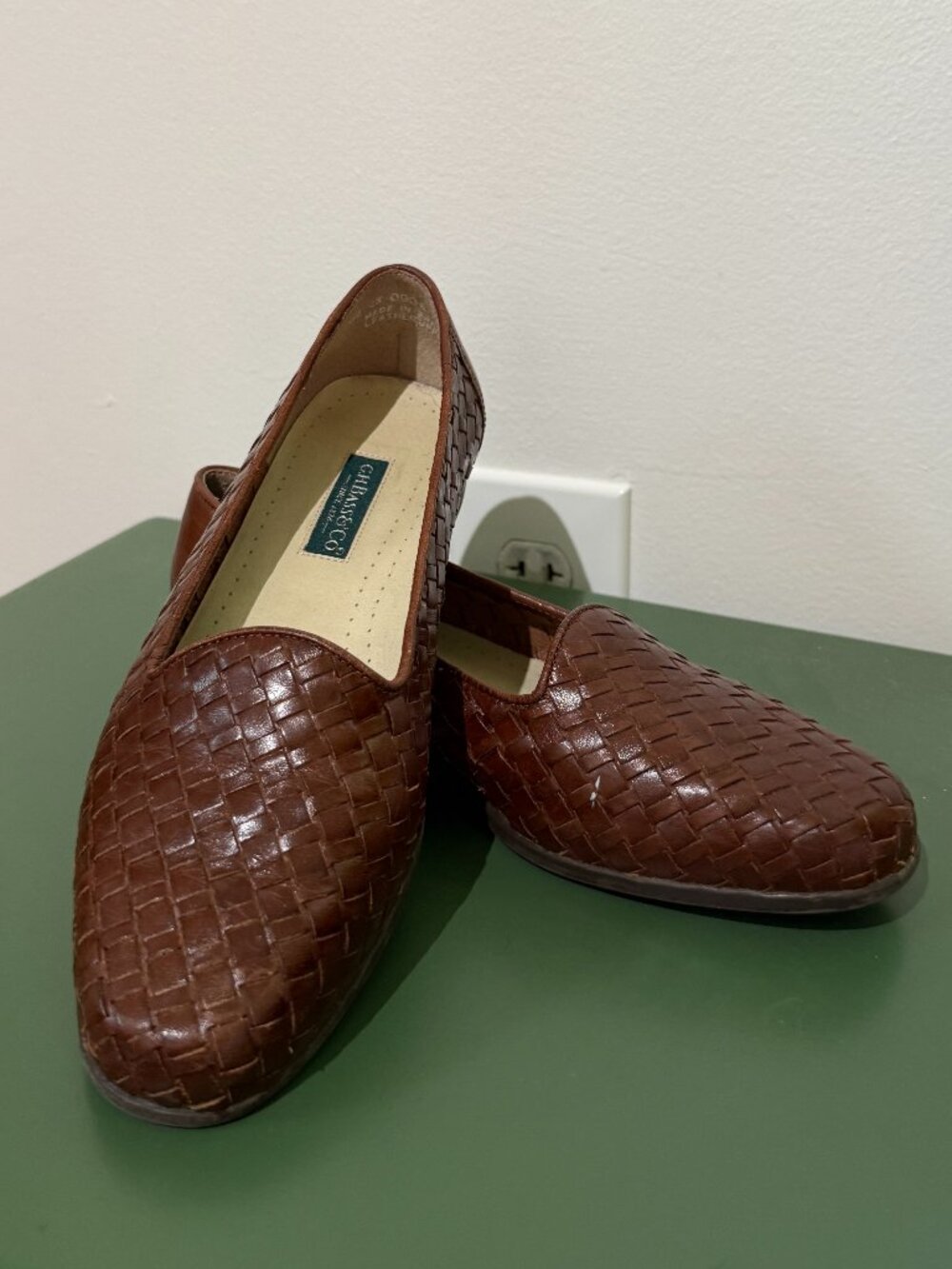 New Hand-Woven Leather Loafers, G.H. Bass & Co, Size 7